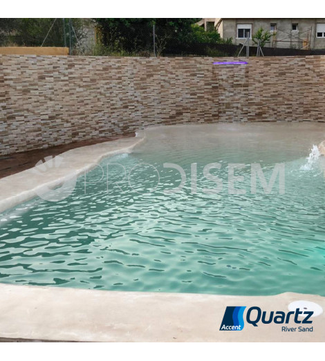 ACCENT QUARTZ RIVER SAND 25KG - REVESTIMIENTO CONTINUO DE PISCINA