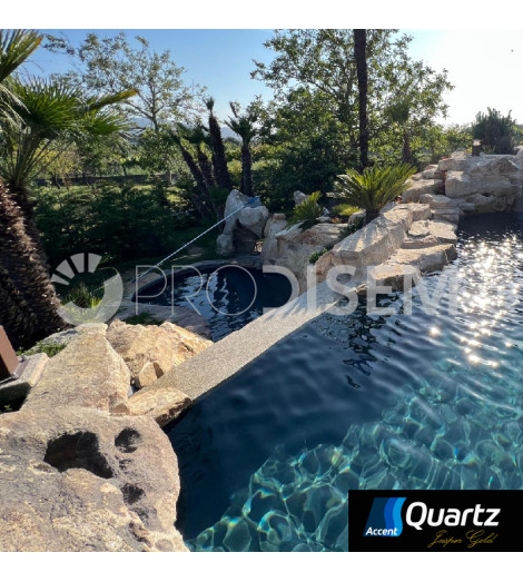 ACCENT QUARTZ JASPER GOLD 25KG - REVESTIMENTO CONTÍNUO PARA PISCINAS
