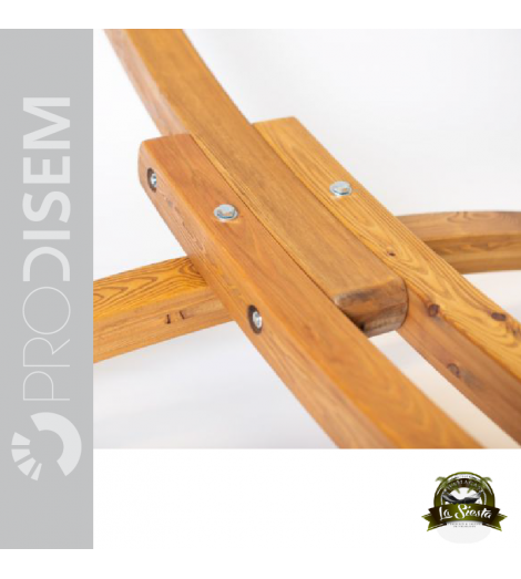 ELIPSO DOUBLE - DOUBLE WOODEN HAMMOCK FURNITURE FOR OUTDOOR USE