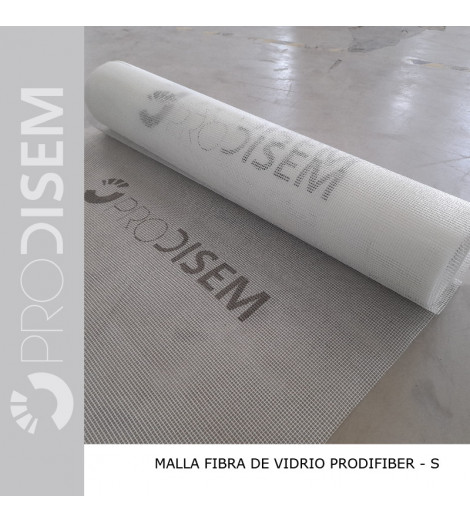 PRODIFIBER-S 5X5MM 160G/M2 50M2 - TELA DE FIBRA DE VIDRO ANTIÁLCALIS PARA ARGAMASSAS DE CIMENTO