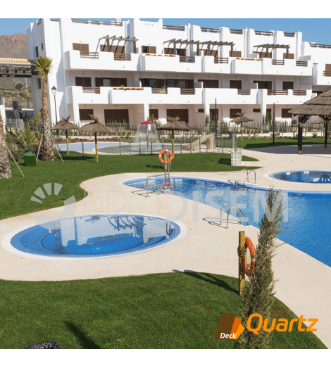 DECK QUARTZ BLANCO CASTILLA - SUELOS CONTINUOS DE CUARZO