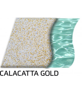 ACCENT QUARTZ CALACATTA GOLD 25KG - REVESTIMIENTO CONTINUO DE PISCINA