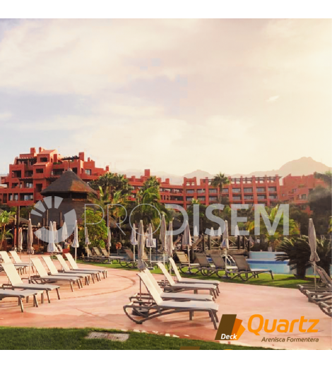 DECK QUARTZ ARENISCA FORMENTERA - SUELOS CONTINUOS DE CUARZO