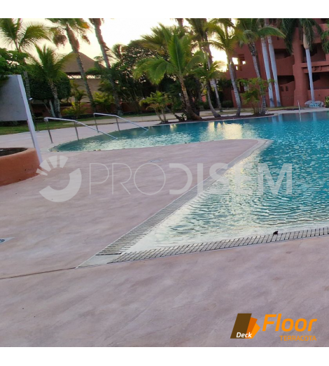 DECK FLOOR TERRACOTA - CONTINUOUS COATING FOR OUTDOORS