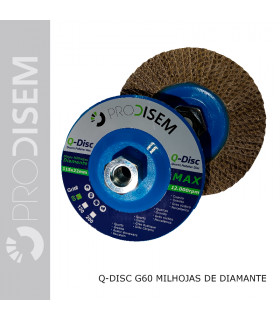 Q-DISC G60 - MILHOJAS DE DIAMANTE PARA DESBASTE Y PULIDO DE CUARZOS Y PIEDRAS DE ALTA DUREZA