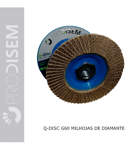 Q-DISC G60 - ESCAMAS DE DIAMANTE PARA DESBASTE E POLIMENTO DE QUARTZO E PEDRAS DE ALTA DUREZA