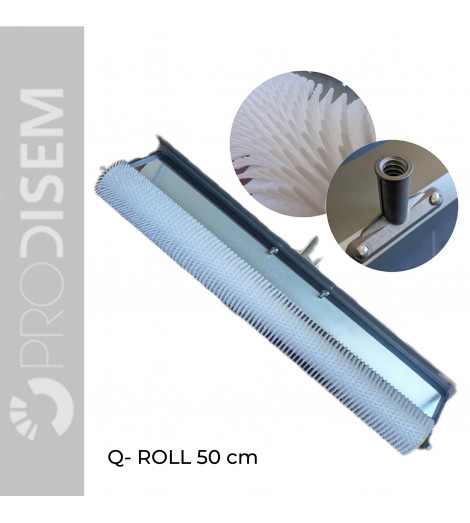 Q-ROLL 50CM - ROLO DE PICOS ANTI BOLHAS COM PROTEÇÃO CONTRA SALPICOS E ADAPTADOR PARA HASTE EXTENSÍVEL
