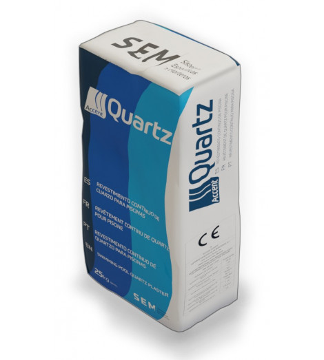 ACCENT QUARTZ SUPER BLACK 25KG - REVESTIMENTO CONTÍNUO PARA PISCINAS
