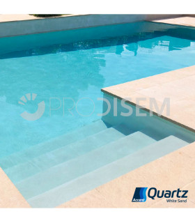 ACCENT QUARTZ WHITE SAND 25KG - REVESTIMENTO CONTÍNUO PARA PISCINAS