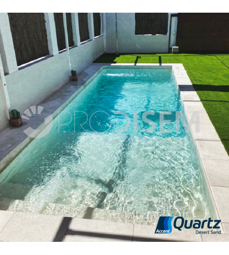 ACCENT QUARTZ DESERT SAND 25KG - REVESTIMENTO CONTÍNUO PARA PISCINAS