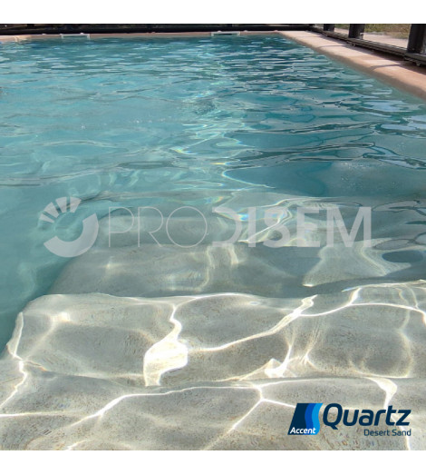 ACCENT QUARTZ DESERT SAND 25KG - REVESTIMENTO CONTÍNUO PARA PISCINAS