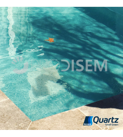 ACCENT QUARTZ SMALL GREEN 25KG -  REVESTIMENTO CONTÍNUO PARA PISCINAS