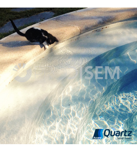 ACCENT QUARTZ SMALL GREEN 25KG -  REVESTIMENTO CONTÍNUO PARA PISCINAS