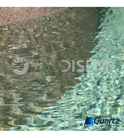 ACCENT QUARTZ SMALL GREEN 25KG -  REVESTIMENTO CONTÍNUO PARA PISCINAS