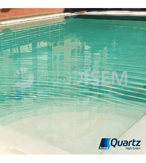 ACCENT QUARTZ HIGH GREEN 25KG - REVESTIMENTO CONTÍNUO PARA PISCINAS