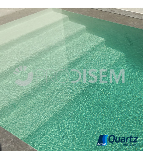 ACCENT QUARTZ HIGH GREEN 25KG - REVESTIMENTO CONTÍNUO PARA PISCINAS