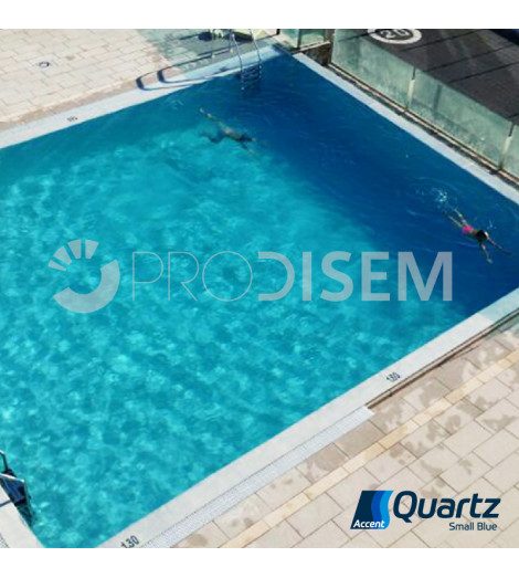 ACCENT QUARTZ SMALL BLUE 25KG - REVESTIMENTO CONTÍNUO PARA PISCINAS