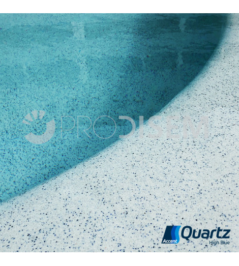 ACCENT QUARTZ HIGH BLUE 25KG - REVESTIMENTO CONTÍNUO PARA PISCINAS