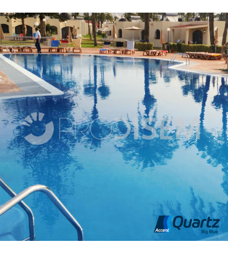 ACCENT QUARTZ BIG BLUE 25KG - REVESTIMENTO CONTÍNUO PARA PISCINAS