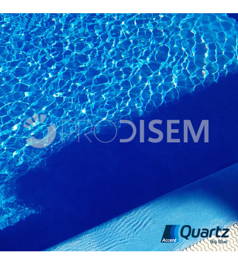 ACCENT QUARTZ BIG BLUE 25KG - REVESTIMENTO CONTÍNUO PARA PISCINAS