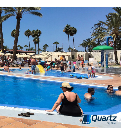 ACCENT QUARTZ BIG BLUE 25KG - REVESTIMENTO CONTÍNUO PARA PISCINAS