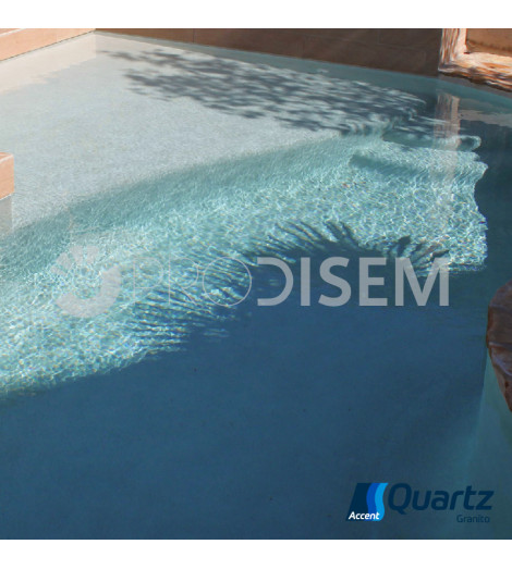 ACCENT QUARTZ GRANITO 25KG - REVESTIMENTO CONTÍNUO PARA PISCINAS