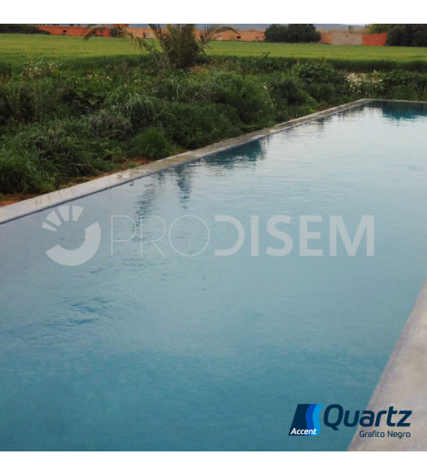 ACCENT QUARTZ GRAFITO NEGRO 25KG - REVESTIMENTO CONTÍNUO PARA PISCINAS