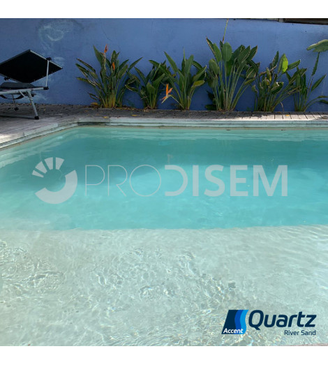 ACCENT QUARTZ RIVER SAND 25KG - REVESTIMENTO CONTÍNUO PARA PISCINAS